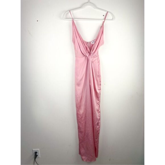 Superdown Blake High Slit Slip Maxi Dress‎ in Pink Size XXS - Picture 6 of 14